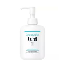 Curél Lait Démaquillant – Lait Nettoyant Doux Hydratant, Peaux Sèches et Sensibles (200 ml)