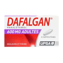 Dafalgan 600Mg Adultes Suppo 10