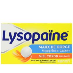 Lysopaine Miel Citron Cp 36