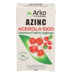 Azinc Vegetal Acerola 1000 Cpr 30
