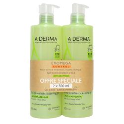 Ad Exomega Ctrl 2En1 Gel 2X500Ml Eco