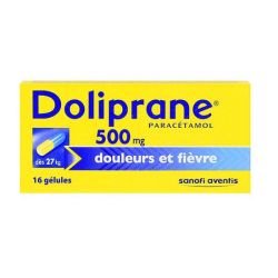 Doliprane 500Mg Gel 16