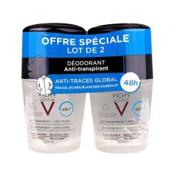 Vichy Homme Deod Anti-Transp 48H 2Billes/