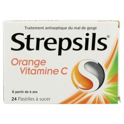 Strepsils Orange Vitamine C Pastille 24