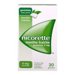 Nicorette 4Mg Ment Fraiche Gommes 30 Libr