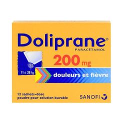 Doliprane 200Mg 12-16Kg Sac 12