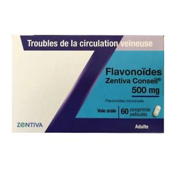 Fraction Flavonoique Ztv 500Mg Cp 60