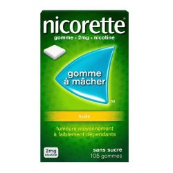 Nicorette 2Mg Fruits Gommes 105 Remb