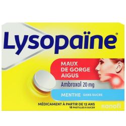 Lysopaine Ambrox Menth Past 18