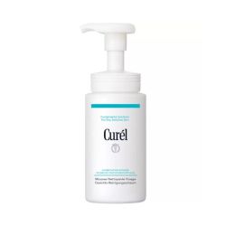 Curél Mousse Nettoyante – Nettoyant Visage Doux aux Céramides, Peaux Sèches et Sensibles (150 ml)