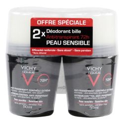Vichy Homme Deo Bille 72H 2X50Ml