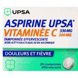 Aspirine Vit C Upsa Cp Eff 20