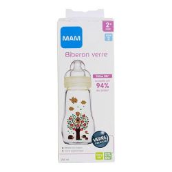 Mam Bib 260Ml Verre Blanc Tetine Debit 2