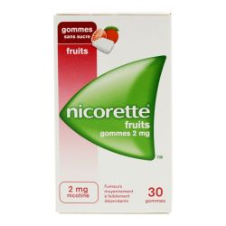 Nicorette 2Mg Fruits Gommes 30 Libr