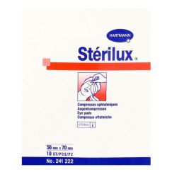 Sterilux Compresse Oculaire Ovale 10