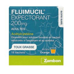 Fluimucil 200Mg Gl Buv Ad Sach/18