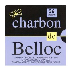 Charbon Belloc 125Mg Caps 36