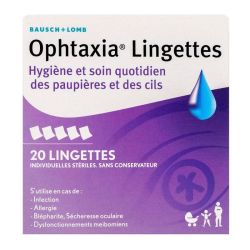 Ophtaxia Lingettes Sac 20