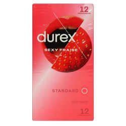 Durex Sexy Fraise X12