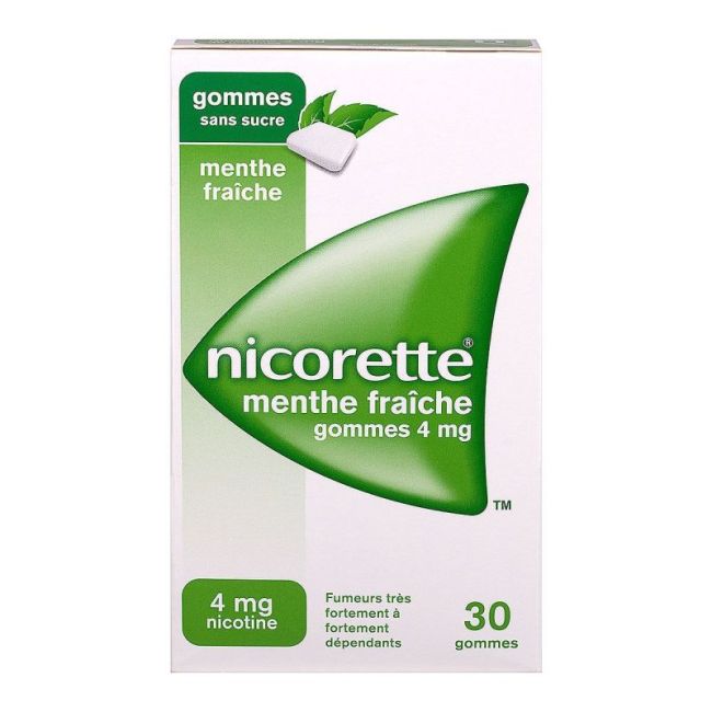 Nicorette 4Mg Ment Fraiche Gommes 30 Libr