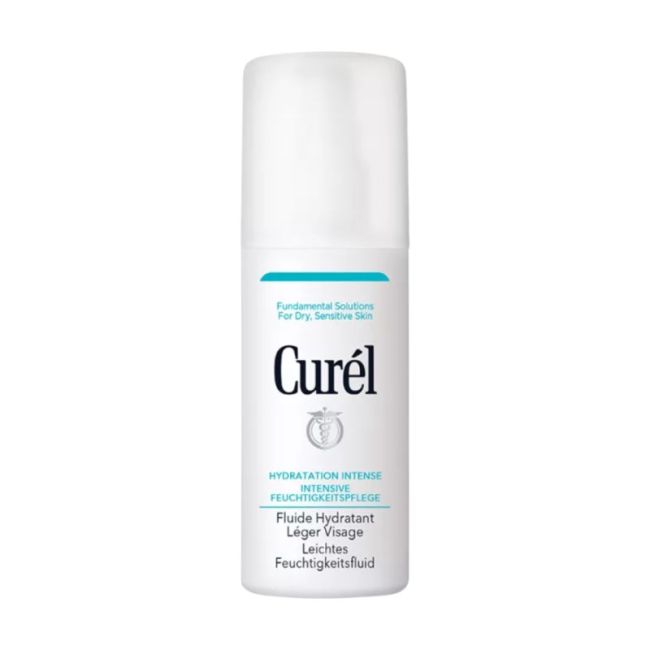 Curél Fluide Hydratant – Soin Visage Hydratant aux Céramides, Peaux Sèches et Sensibles (120 ml)