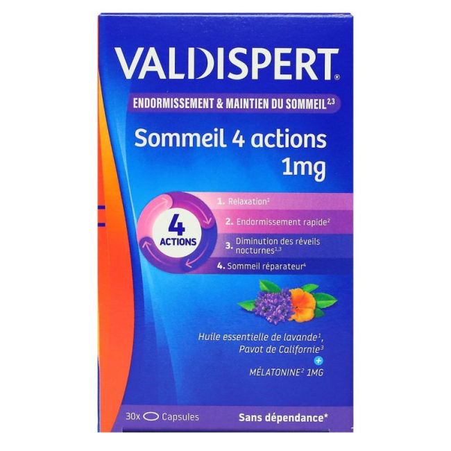 Valdispert Melatonine 1Mg 4 Actions Cp 30