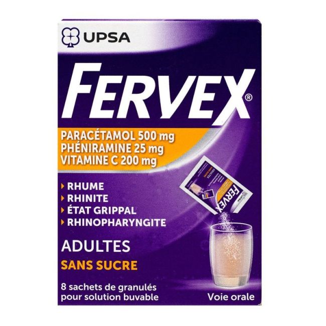 Fervex Adulte Sans Sucre Sac 8