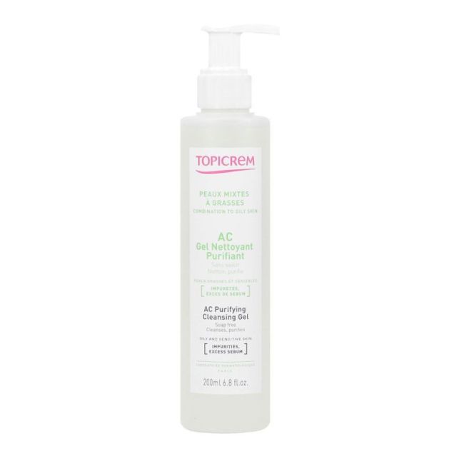 Topicrem Ac Gel Nettoyant 200Ml