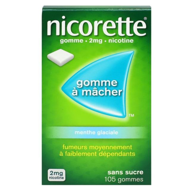 Nicorette 2Mg Ment Glaciale Gommes 105