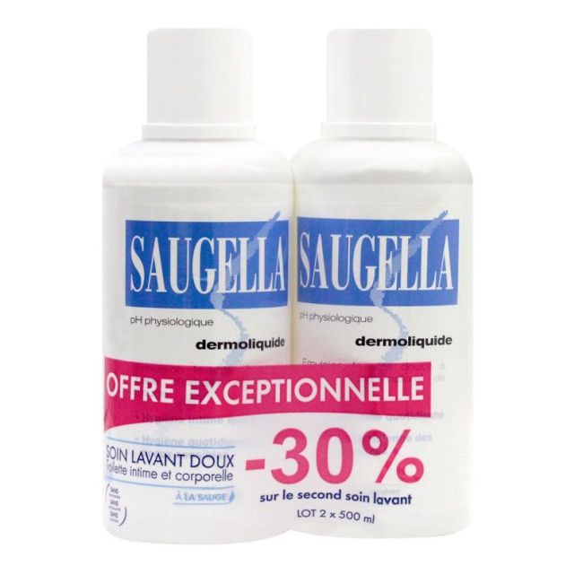 Saugella Bleu 500Ml X2 -30