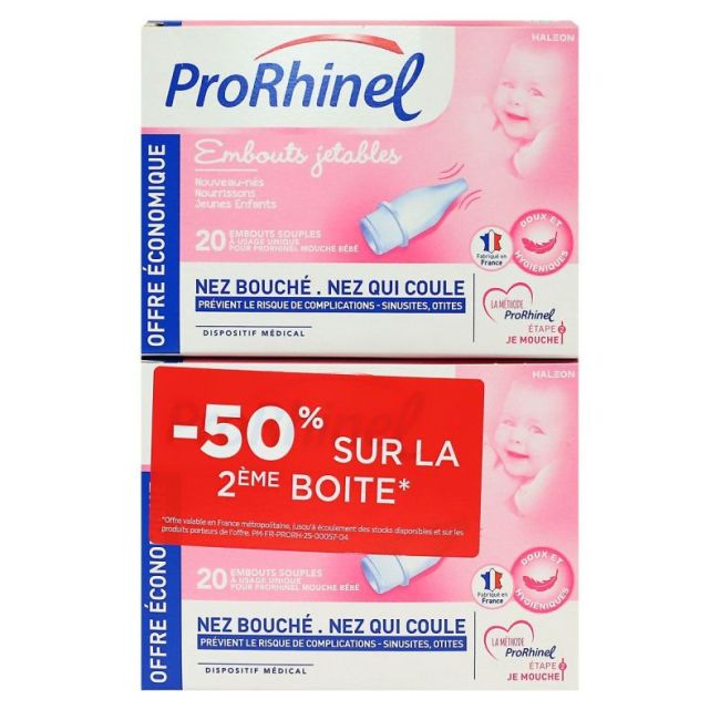 Prorhinel Embouts Jetables Souples 2X20