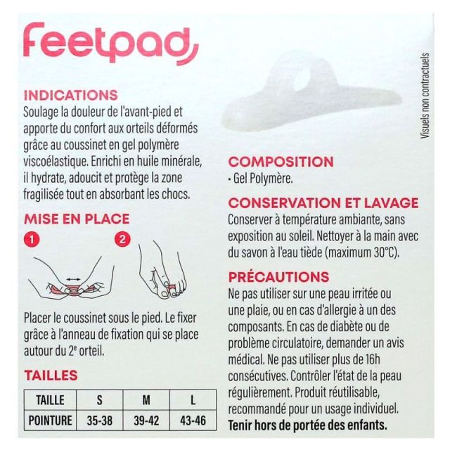 Couss Gel Ort Feetpad Gche Tl