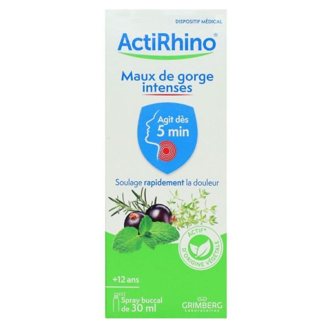 Actirhino Maux De Gorge Intenses Spr 30Ml