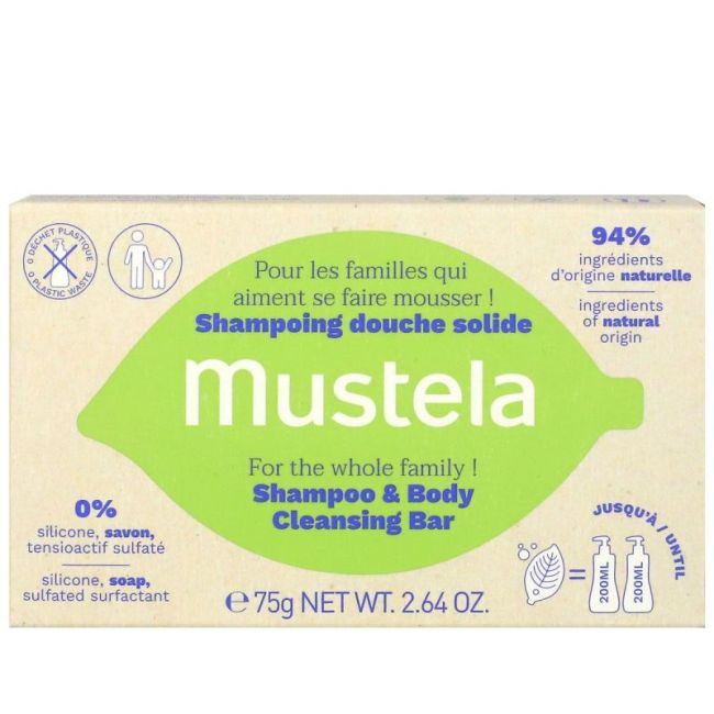 Mustela Shp Douche Solide 75G