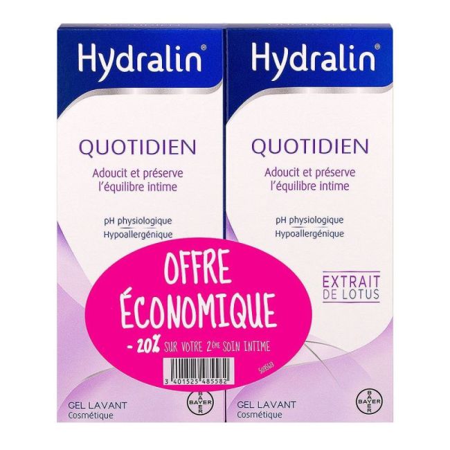 Hydralin Quotidien 2X200Ml -20 Sur Le 2E