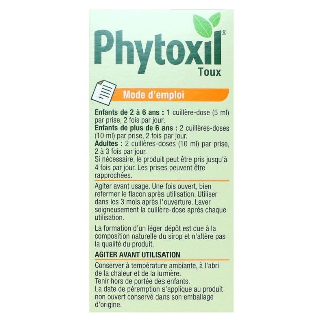 Phytoxil Toux Sirop Sucre Fl 94Ml