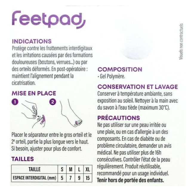 Separ Gel Demilune Feetpad Tm