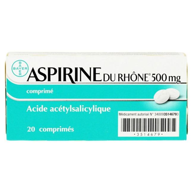Aspirine Du Rhone 500Mg Cp 20