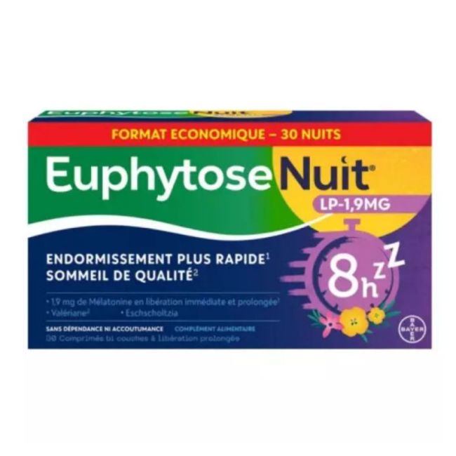 Euphytose Nuit Lp 1,9Mg Cpr 30