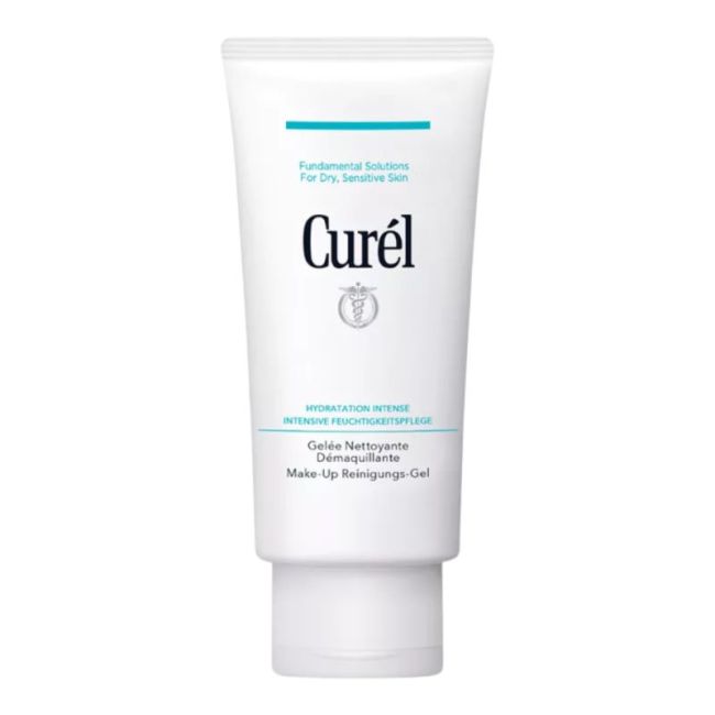 Curél Gelée Nettoyante – Nettoyant Visage Doux aux Céramides, Peaux Sèches et Sensibles (130 g)