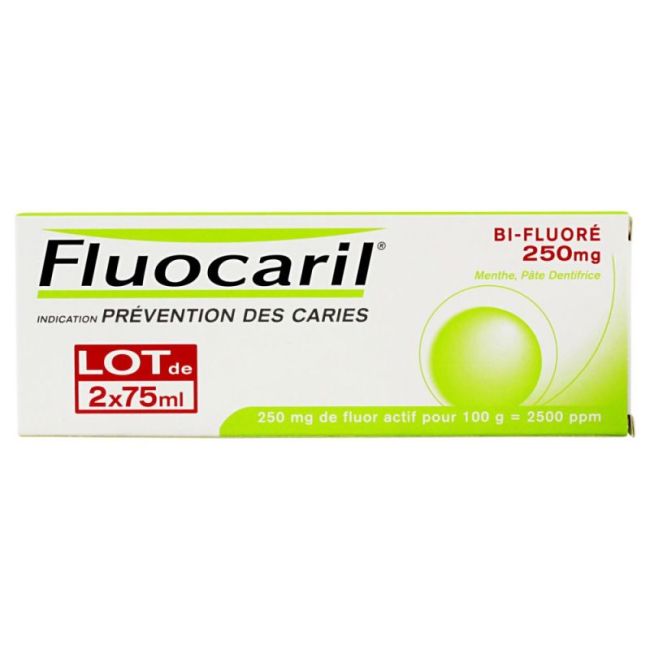 Fluocaril Bi250 Menthe Pate 2X 75Ml