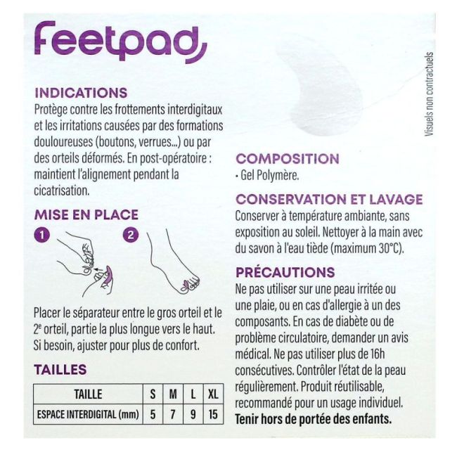 Separ Gel Demilune Feetpad Tl
