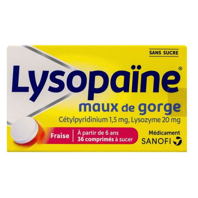 Lysopaine Gingembre Citron Ss Sucre Cp 36