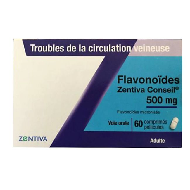 Fraction Flavonoique Ztv 500Mg Cp 60