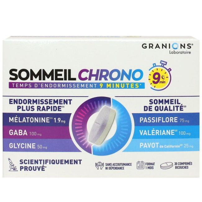 Granions Sommeil Chrono 9Min Cpr30