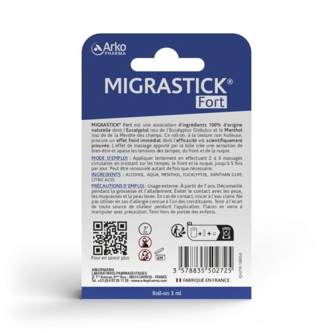 Migrastick Fort Rollon 3Ml
