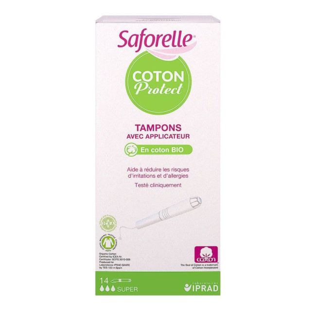 Saforelle Coton Prot Tamp Av Appl Super B