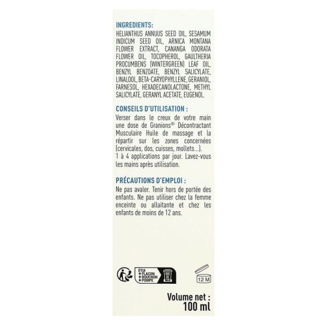 Decontractant Musculair Hle Mass Arn100Ml