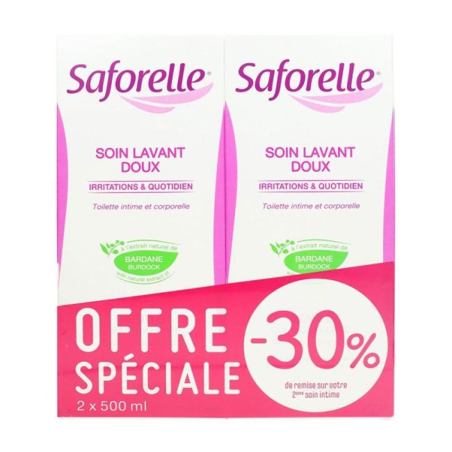 Saforelle Soin Lavant Doux Duo 2X500Ml