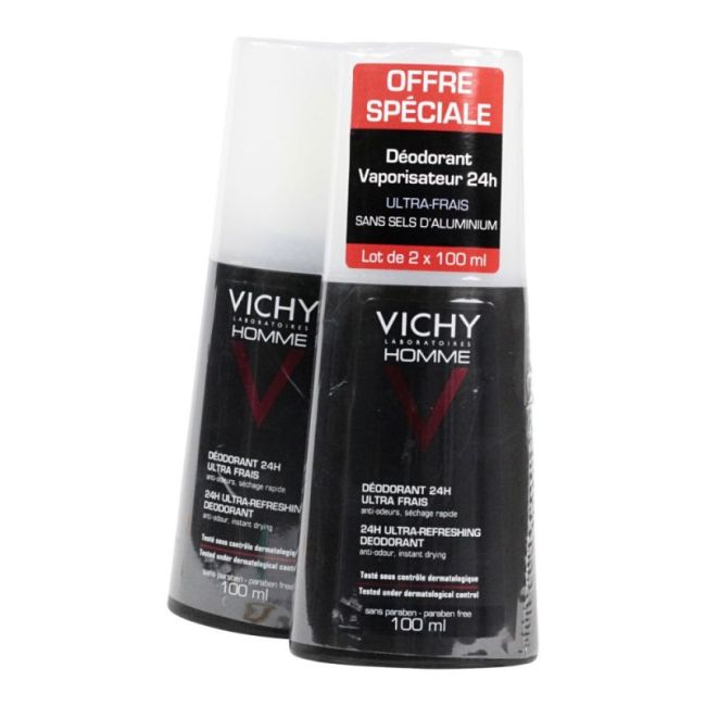 Vichy Homme Deo Vapo 2X100Ml